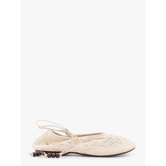 Alohas Women Rosemary Crochet Ballerinas With Ankle Ties